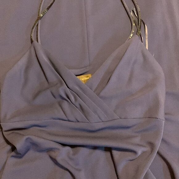 Rimini Petites Size 4 formal maxi dress with sequined spaghetti straps - Picture 10 of 10